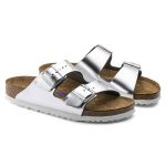 Birkenstock Arizona 38 sidabrinės moteri&scaron;kos klumpės