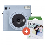 Fujifilm Instax Square SQ1, glacier blue + 10 fotolapelių