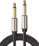 Ugreen AV128 garso laidas, 6,35 mm, 1 m, pilkas