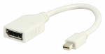 &bdquo;Valueline Mini DisplayPort&ldquo; - &bdquo;DisplayPort&ldquo; adapteris plastikiniame mai&scaron;elyje 0,20 m baltas