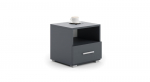 Naktinė spintelė ADRK Furniture Emi 09, pilka
