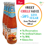 Saldus čili padažas su 50 % mažiau cukraus, Thai Dancer, 3x300ml