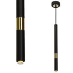 MONZA BLACK/GOLD pakabinamas &scaron;viestuvas 1xG9 8W