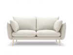 Dvivietė sofa Milo Casa Elio, &scaron;viesios smėlio/auksinės spalvos
