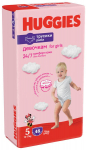 Sauskelnės-kelnaitės HUGGIES PANTS Girls 5 (12-17 kg) Mega, 48 vnt.