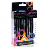 Plaukų segtukai moterims Framar Sectioning Hair Clips with Rubber Band Black, juodi