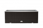 Lauko vazonas su laistymo sistema 125 cm x 39 cm x 43 cm, juoda