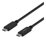 Kabelis DELTACO USB 2.0, Type C - Type C, 1m, juodas / USBC-2001M