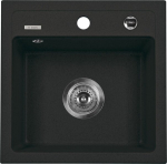 Deante granitinė virtuvinė plautuvė Deante Zorba ZQZ G103, Metallic graphite