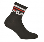 Sportinės unisex kojinės FILA F9398 juodos spalvos (3 poros)
