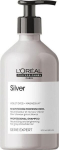 Geltonus atspalvius neutralizuojantis &scaron;ampūnas žiliems ir &scaron;viesintiems plaukams L&rsquo;Oreal Professionnel Serie Expert Silver 500 ml