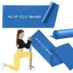 Pasiprie&scaron;inimo juosta Flat Band, 2 m, mėlyna