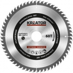 Diskinis pjūklas medienai Kreator 200mm, 60 dantų, su redukcijomis