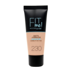 Skystas makiažo pagrindas Maybelline New York Fit Me! Matte & Poreless 30 ml, 230 Natural Buff, 230 Natural Buff