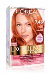 Ilgalaikiai plaukų dažai su trejopa apsauga L'Oreal Paris Excellence Creme 172 ml, Copper Blonde