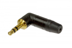 Jack 3,5mm - NEUTRIK - Vyr. kampinis stereo - Auksinis - Auksu padengtas - Garso