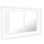 Vonios spintelė vidaXL LED 80, balta