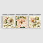 Trijų dalių reprodukcija Gėlės