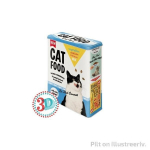 Metalinė skardinė / XL / 3D Cat Food, 4 litrų