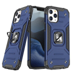 Apsauginis dėklas su magnetiniu laikikliu iPhone 13 Pro, mėlynas