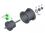 Priekinės įvorės dinamos jungtis Shimano HB-NX30
