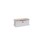 Batų spintelė ADRK Furniture GAL PO2, balta/ruda