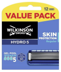 Atsarginės peiliukai skustuvui - Wilkinson - Hydro 5 odos apsaugai - 12 vnt. - Drėkinantis gelis - Ultra Glide