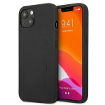 AMG AMHCP13LDOLBK Leather Back Case, skirtas Apple iPhone 13, juodas