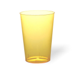 Plastikinės stiklinės MoodFood, geltonos sp., 230 ml, 50vnt.