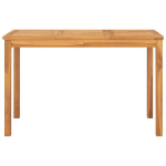 Sodo valgomojo stalas, 120x70x77 cm, rudas