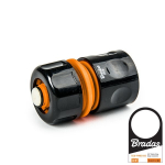 Greita jungtis 3/4" Bradas Black Line POWER JET su STOP funkcija