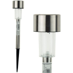 Soliarinis LED sodo &scaron;viestuvas Elegance Silver Inox