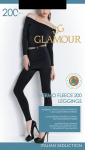 Tamprės moterims Glamour Thermo Fleece leggings 200, juodos, 4