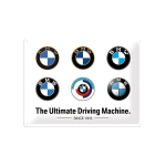 Metalinė plok&scaron;tė 30 x 40 cm / BMW - Evolution logotipas