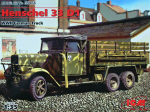 Klijuojamas Modelis ICM 35466 Henschel 33 D1, WWII German Army Truck 1/35