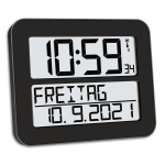 Skaitmeninis radijo laikrodis TFA TIMELINE MAX 60.4512, juodas