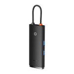Adapteris Baseus Lite Series USB Type C - 2 x USB 3.0 / USB Type C PD / HDMI 1,4 / SD / TF