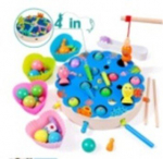&Scaron;eimos žaidimas žuvis vik&scaron;ras žvejyba montessori