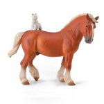 Figurka "arklių veislė su kate" Collecta