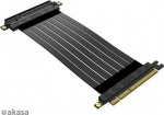 Riser-Kabel - AKASA - Riser Black X2 Mark IV - PCIe 4.0 x16 - 20 cm - Juodas