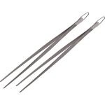 Grilio pincetai Lamart BBQ, 30 cm, sidabriniai