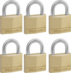 Rinkinys 6 vieno rakto spynos Masterlock 140eursix, 40mm