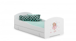 Lova ADRK Furniture Pepe Girl with Wings, 140x70 cm, balta