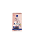 Rinkinys Nivea: dieninis kremas, 50 ml + naktinis kremas, 50 ml + veido serumas, 30 ml