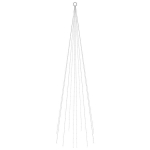 Kalėdų eglutė ant vėliavos stiebo, 300cm, 310 mėlynų LED