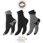 Frotinės termo kojinės moterims Footstar Thermo 60003, juodos, 3 poros