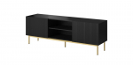 TV staliukas Cama Meble Pafos, 150x40x60 cm, juoda