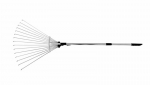 Reguliuojamas grėblys su teleskopiniu kotu Awtools, 55 cm