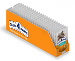 Club 4 Paws su triu&scaron;iena drebučiuose suaugusioms sterilizuotoms katėms 24 x 80 g