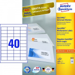 Avery Zweckform universalūs lipdukai 48,5x25,4 mm, 4000 vnt.